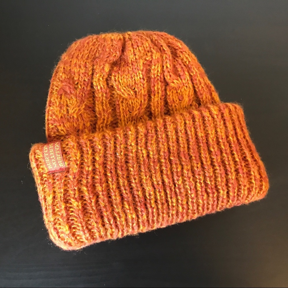Orange Burton beanie